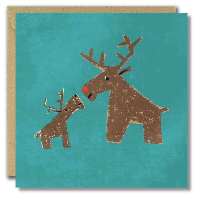 Reindeers Pals Christmas card