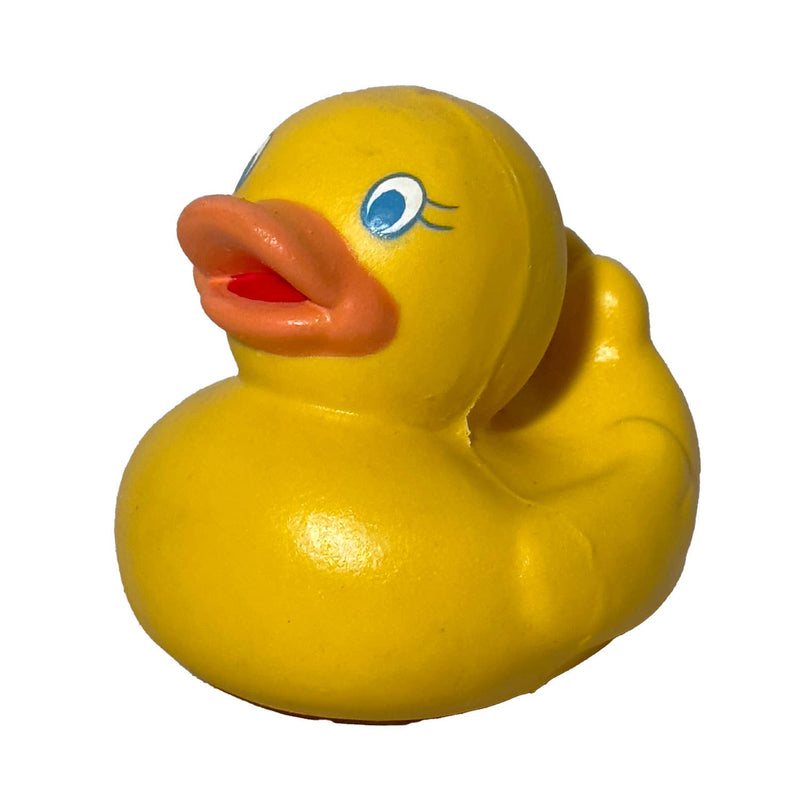 Natural rubber duck bath toy