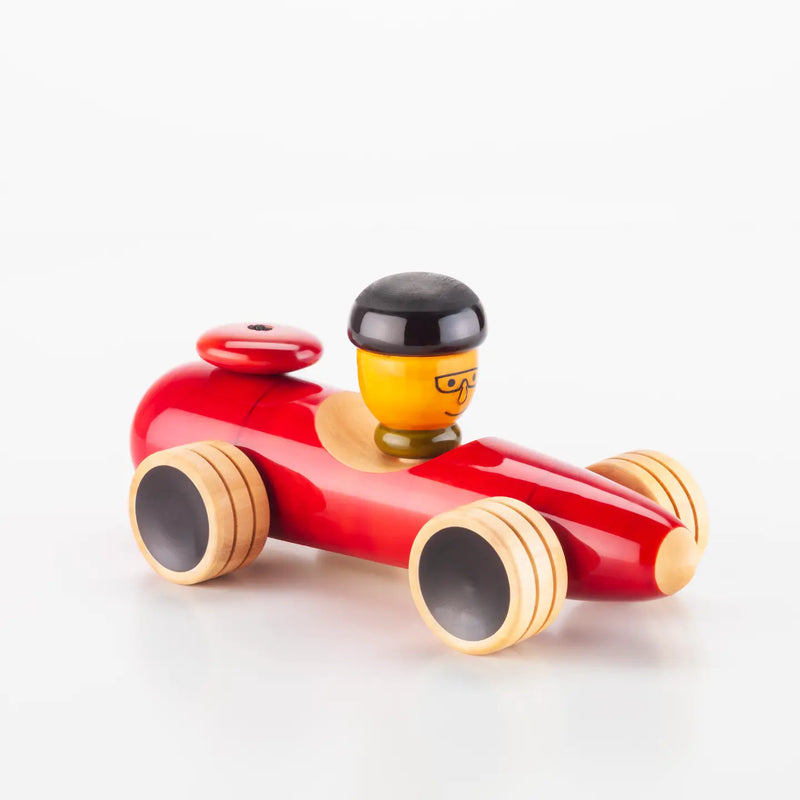 Wooden Race Car Red