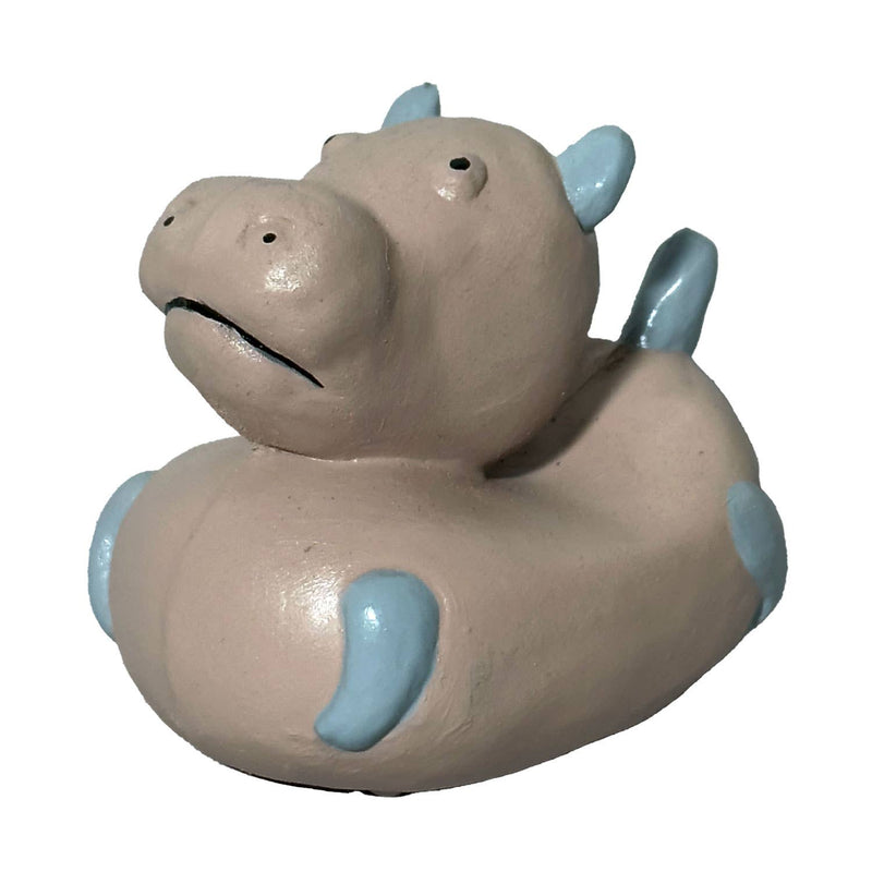 Natural rubber bath toy hippopotamus