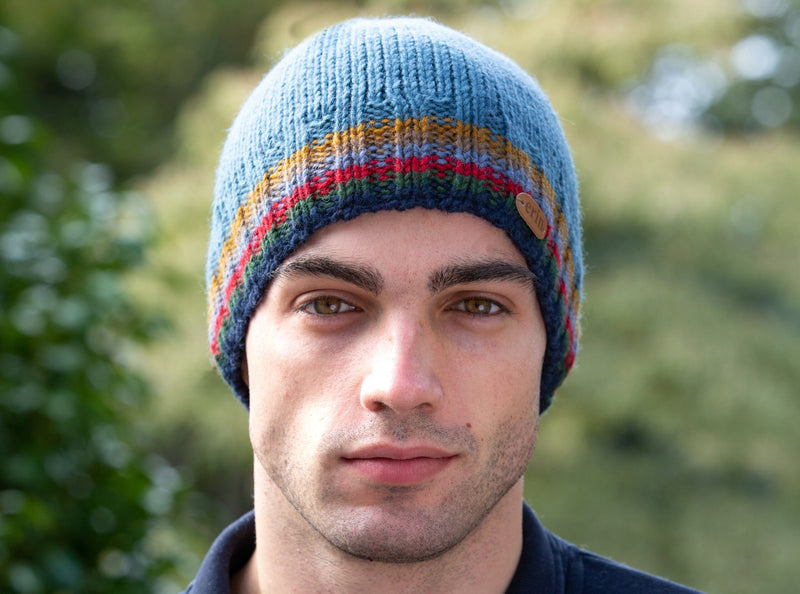 Men's  hat with stripes