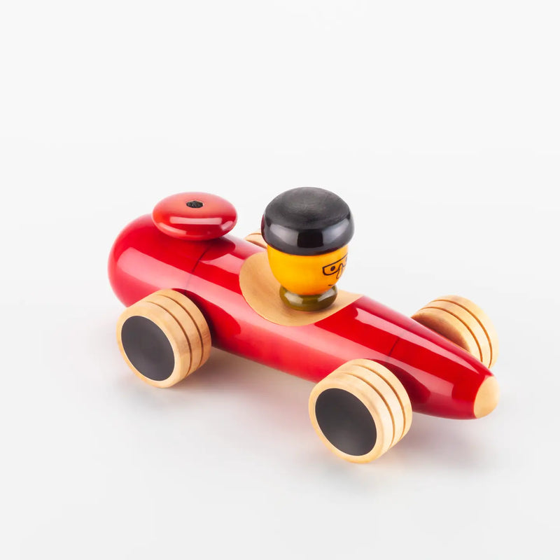 Wooden Race Car Red