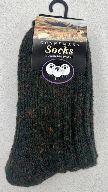 Connemara country socks - Moss Green