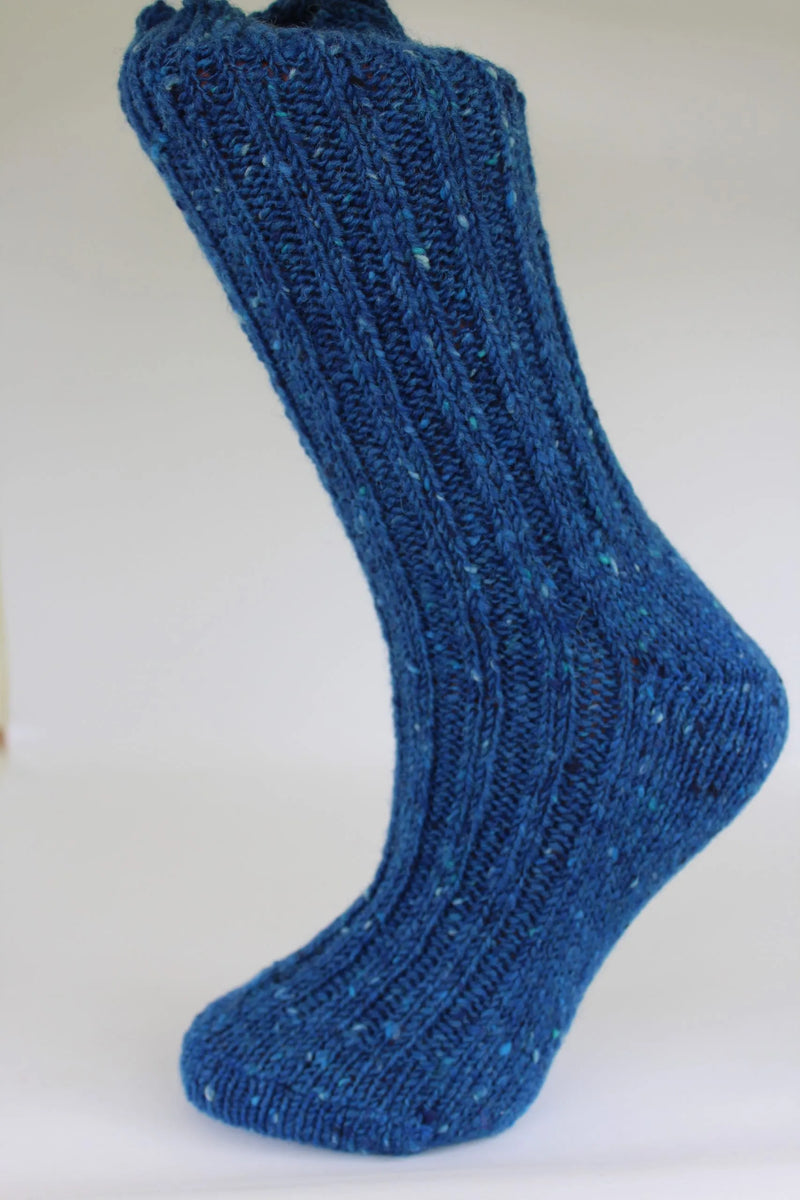 Pure wool country socks - Turquoise