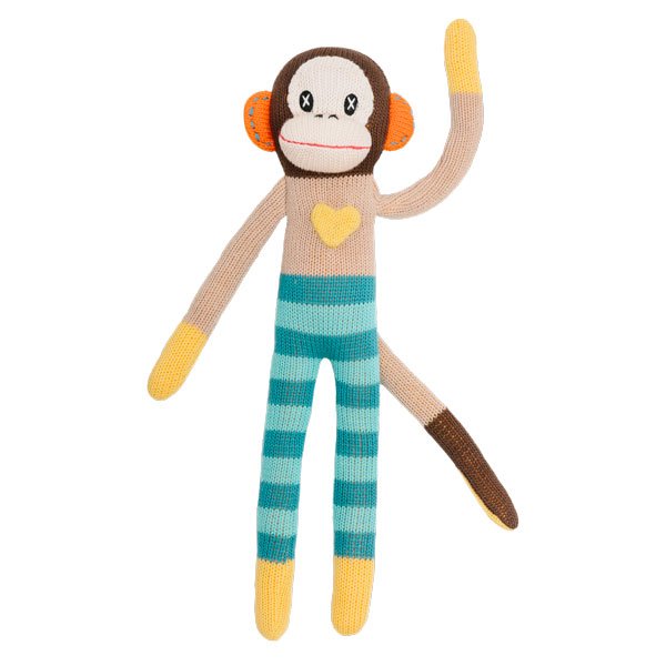 Knitted Monkey Cuddly Toy