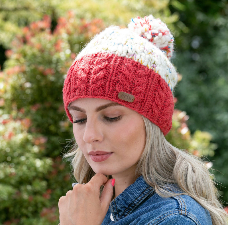 Red Band Bobble Hat