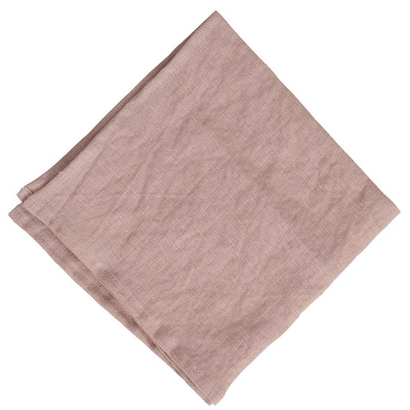 Two 100% linen napkins in six subtle colours. Rose