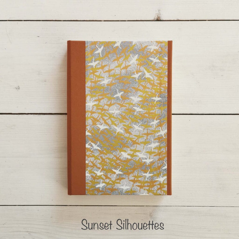 Handmade Sun Set Silhouettes  Notebook