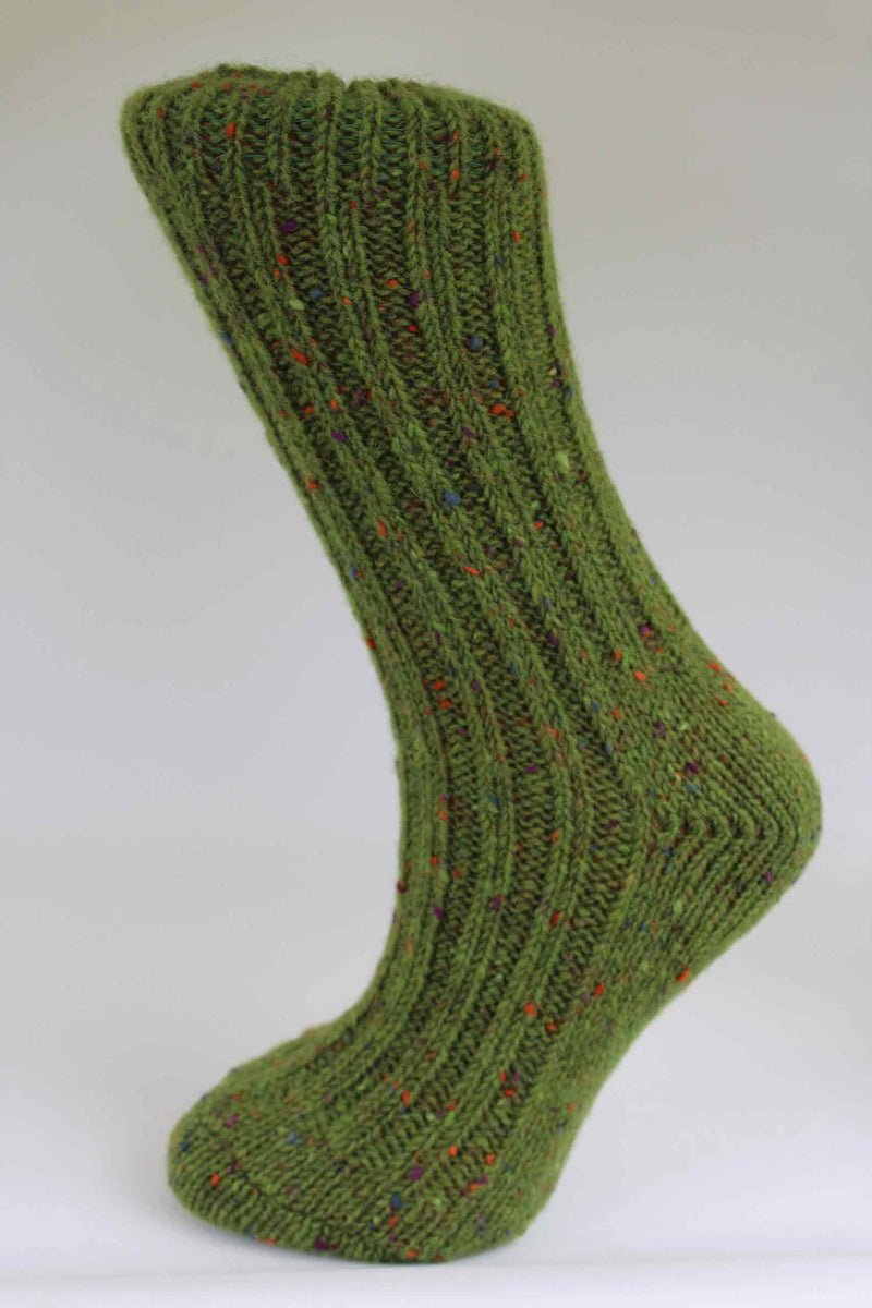 Pure wool country socks - Moss