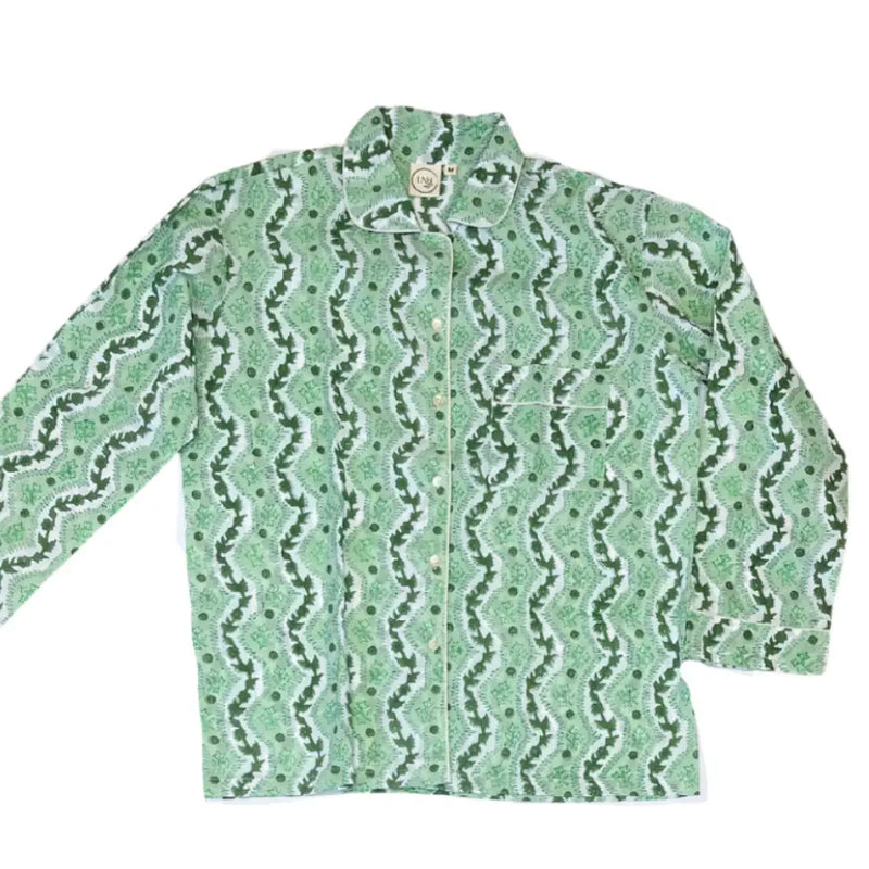 Green Print Pyjama Set