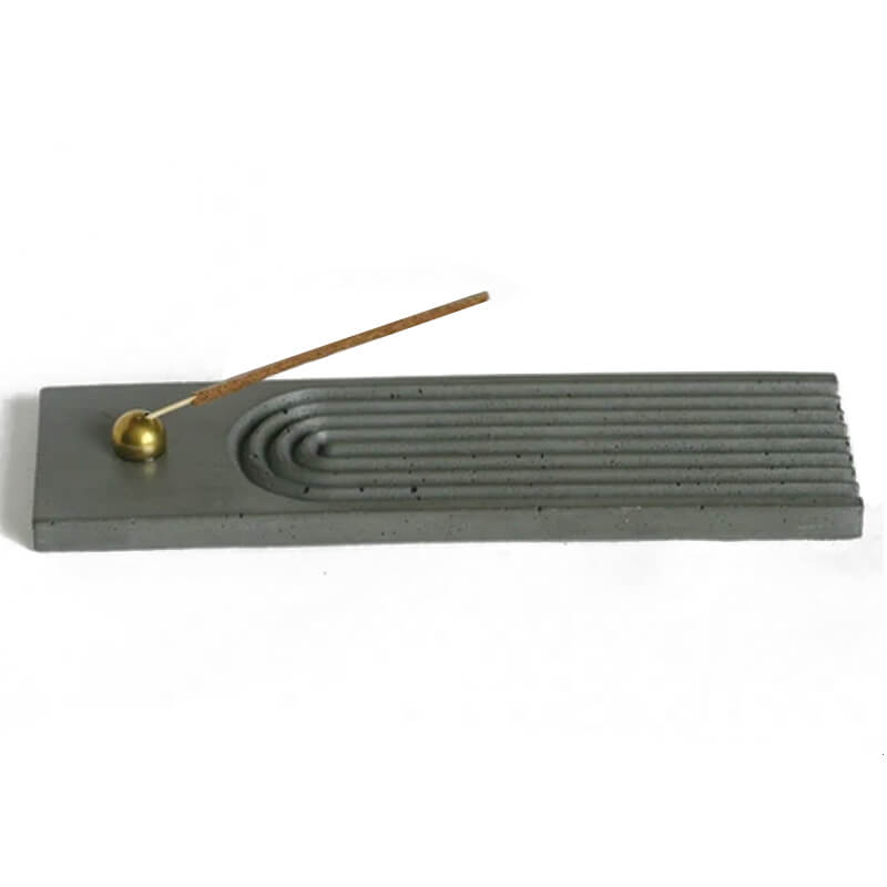 Concrete incense stick holder