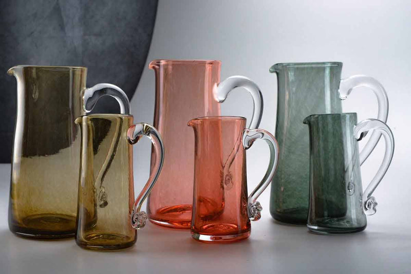 Monochrome copper glass jug small
