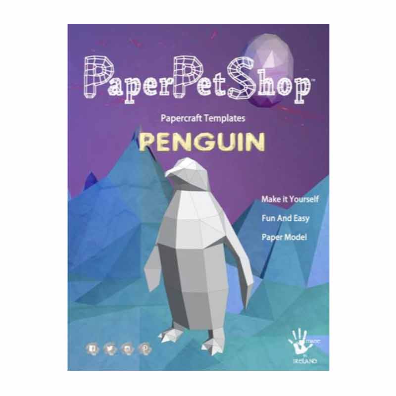 Paper pet penguin