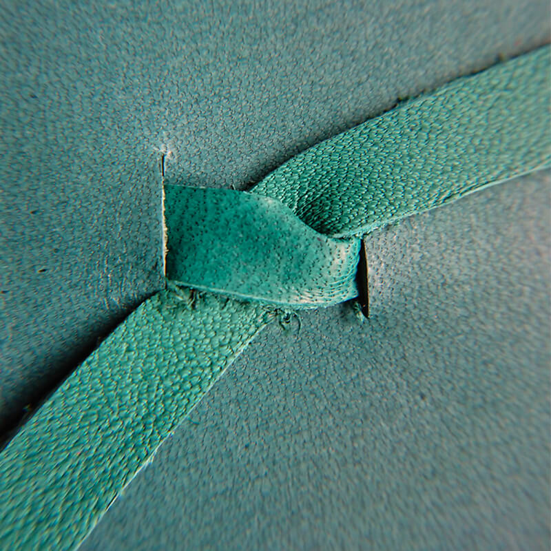 Leather wrap  2024 journal - Teal