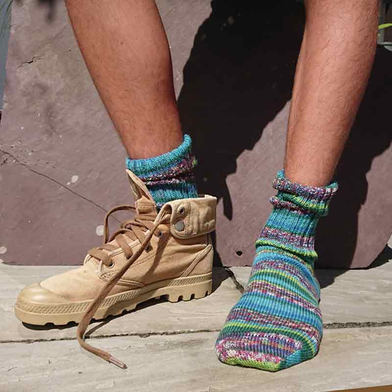 wool fairisle socks