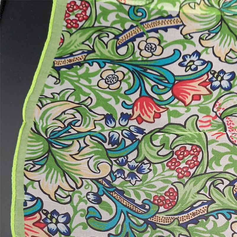 Green silk William Morris scarf