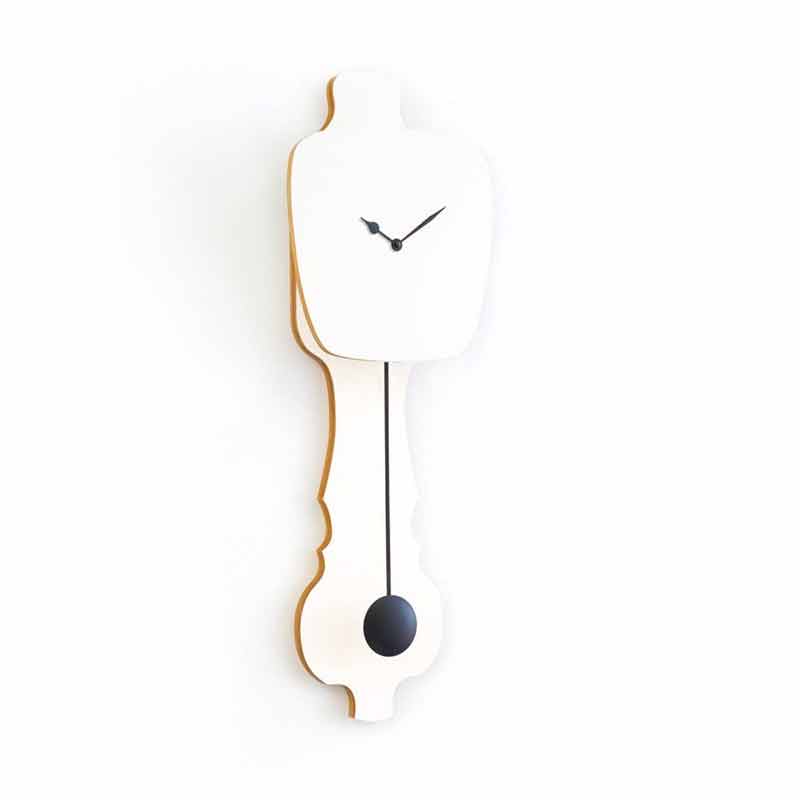 White grandfather pendulum clock